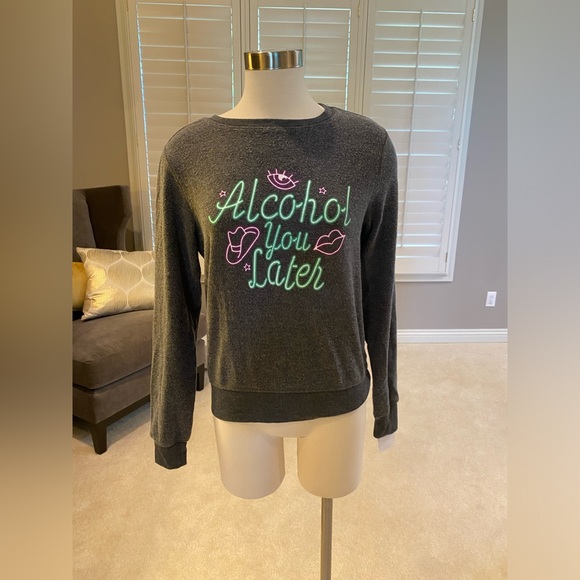 WildFox Alcohol You Later Sweatshirt (NWT) Size XS - Picture 1 of 5